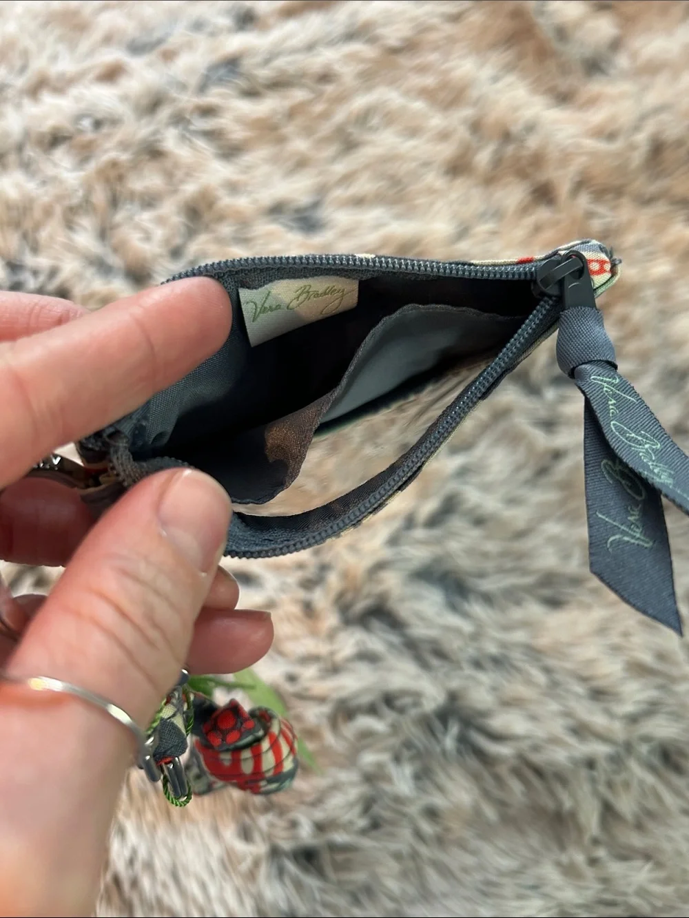 Vera Bradley Zip ID Case with Lanyard